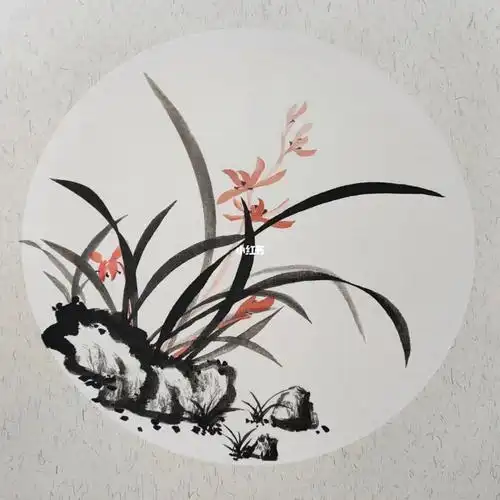 国画兰花水墨画0基础自学国画写意兰花