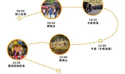 真纯玩不进店西双版纳纯玩野象谷基诺山寨一日游含往返车票景区导游