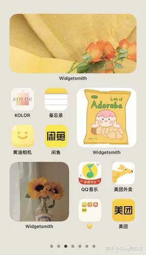 iso14苹果桌面小组件太好看了吧