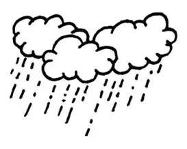 下雨简笔画图片大全集 - 简单简笔画