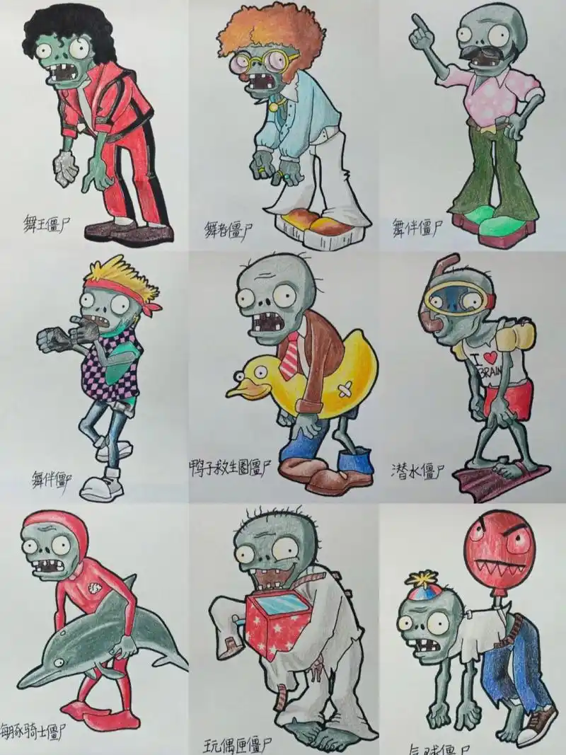 植物大战僵尸怎么画简笔画