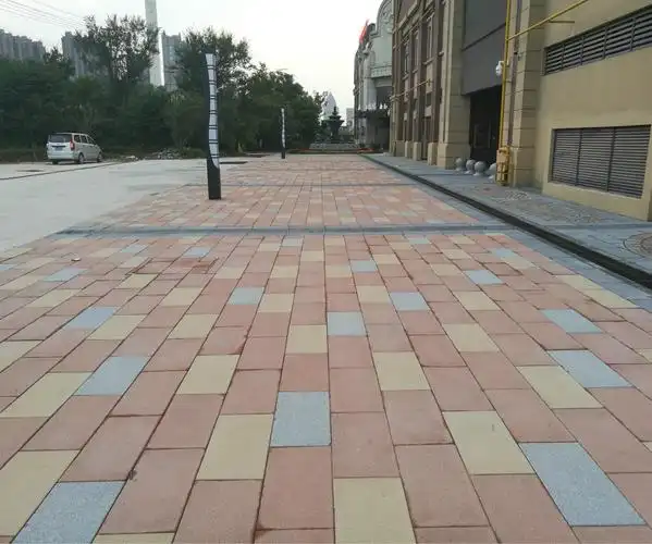 直销仿石材荔枝面pc砖 芝麻黑通体 仿花岗岩pc砖 路面砖 生态砖