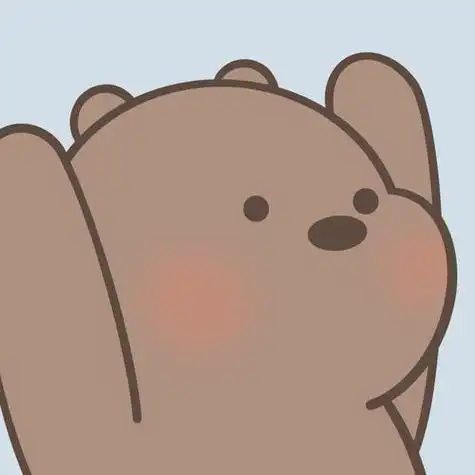 可爱小熊头像呆萌卡通 可爱带字的卡通小熊微信头像