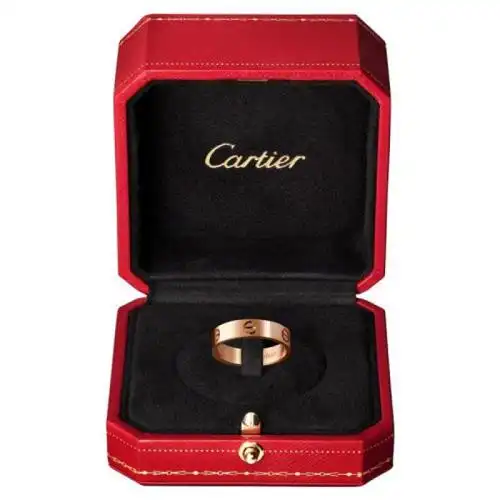 cartier卡地亚经典love18k金玫瑰金戒指b4084800