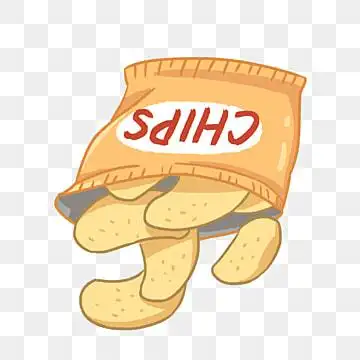 卡通薯片 png图片素材和向量图案