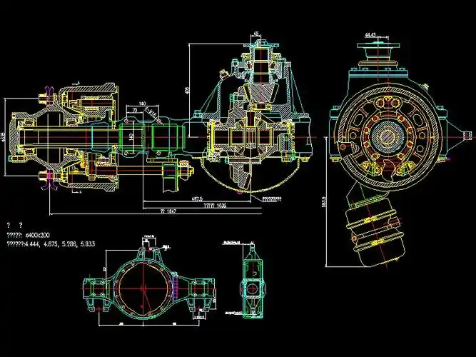 重卡后桥总成图