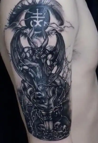 撒旦 #恶魔 #成都纹身_纹身吧社区 - 纹身大咖
