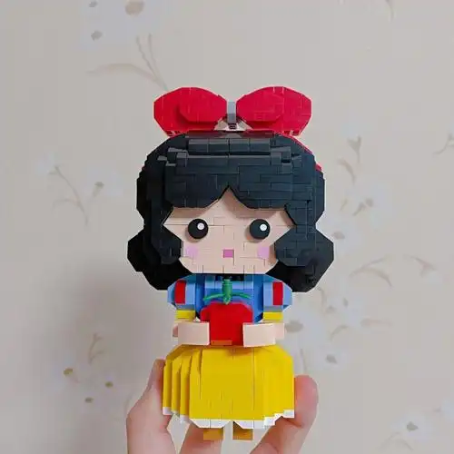 小生熊猫醒狮守株待兔微小颗粒积木拼装玩具公仔礼物 小红帽【图片