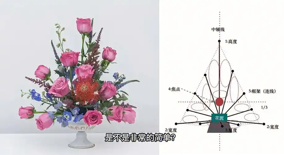 插花小白也能的插花五步法