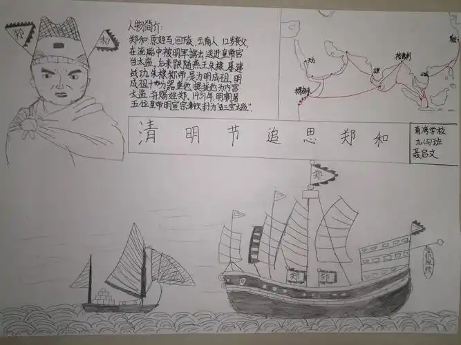 南湾学校九年级手抄报优秀作品赏析