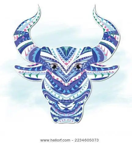 抽象 矢量 牛