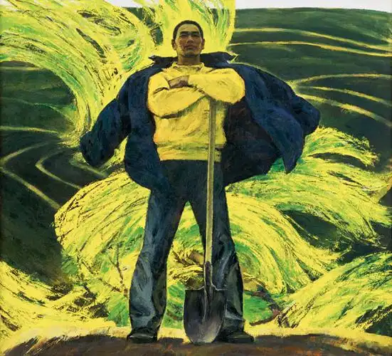 用经典的红色绘画来纪念建党95周年