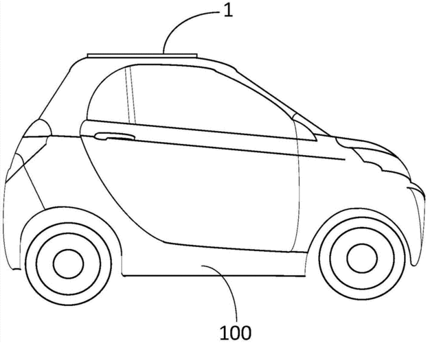 太阳能汽车儿童简笔画