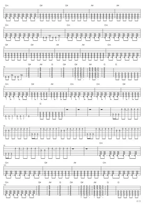 谢霆锋我是愤怒吉他谱