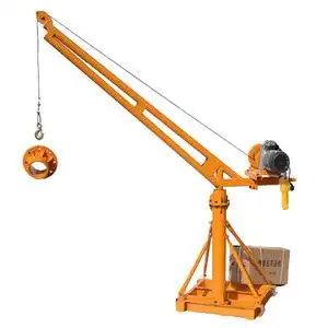 室外吊运机360度建筑装修吊料电动葫芦小吊机 微型家用吊粮小吊机