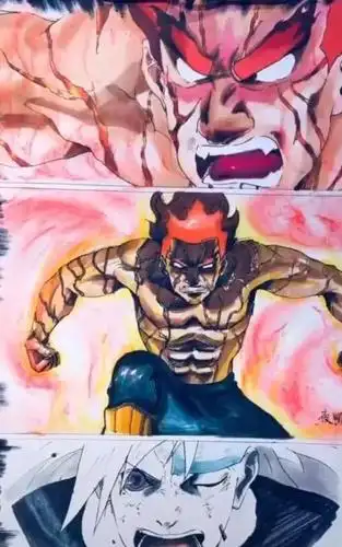 美术大佬手绘火影忍者"凯",实在是太帅了