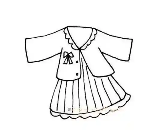 女生校服的画法裙子怎么画简笔画图片
