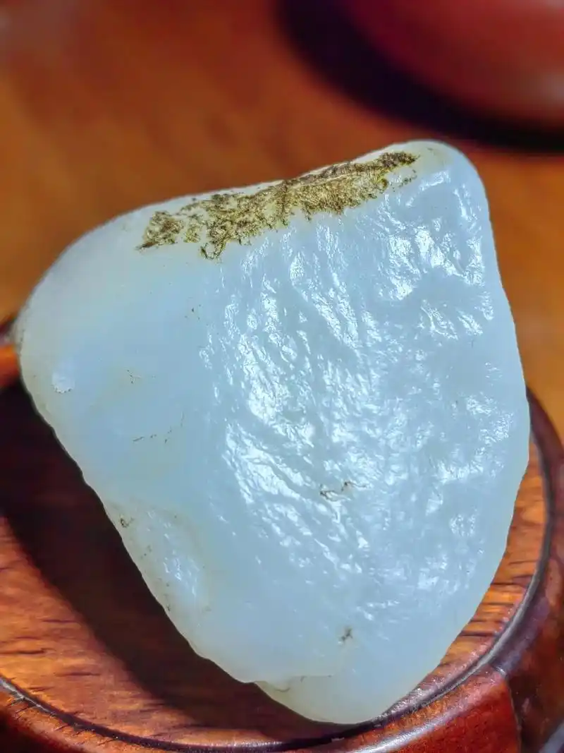 羊脂白玉戈壁料原石567克珍藏级新疆和田玉