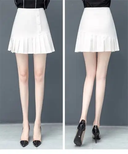 超短裙性感齐小短裙超短裙 齐p百褶裙女春夏2020新款高腰韩版显瘦时尚