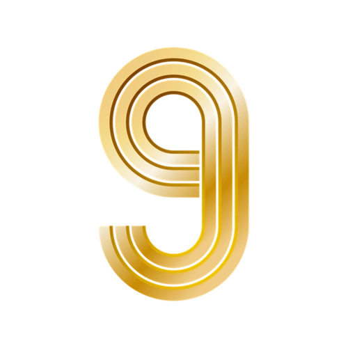 金色数字9