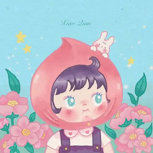 夏日水蜜桃女孩