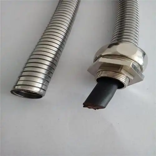 临沂供应不锈钢双勾穿线管不脱扣铠装电缆护套