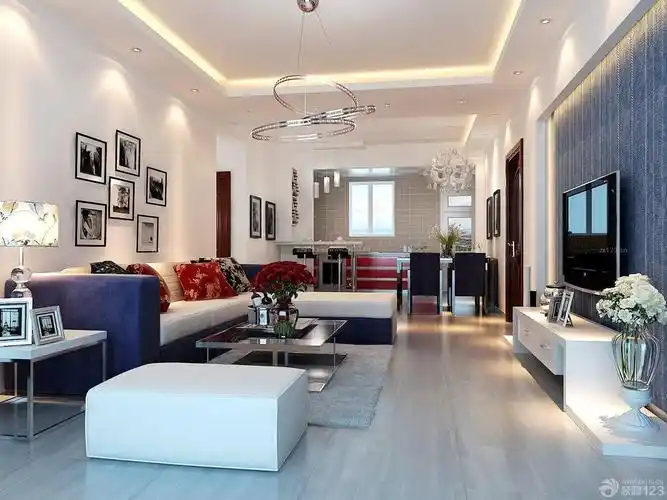 最新楼房120平方艺术灯具造型装修图片大全