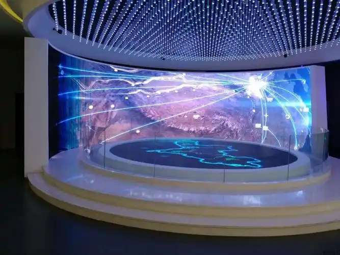 规划馆弧形p5 50平米