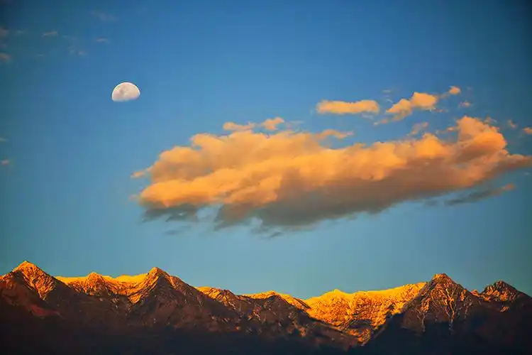美若壁纸大理苍山现日月同辉景观