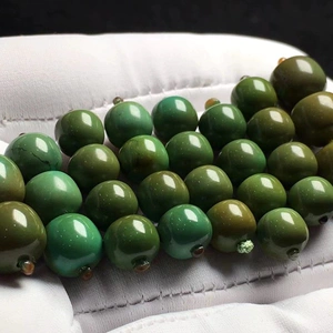 00优雅钕子888淘宝湖北原矿高瓷绿松石军绿色宝宝佛配饰配件diy无