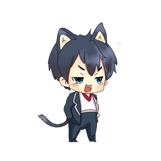 原创手绘全身q版可爱男生png格式