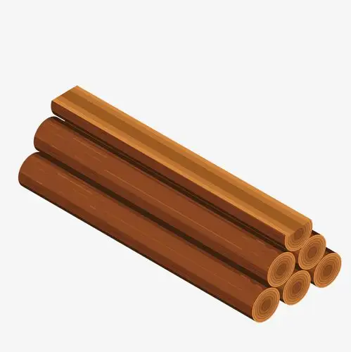 木头卡通木材矢量图下载