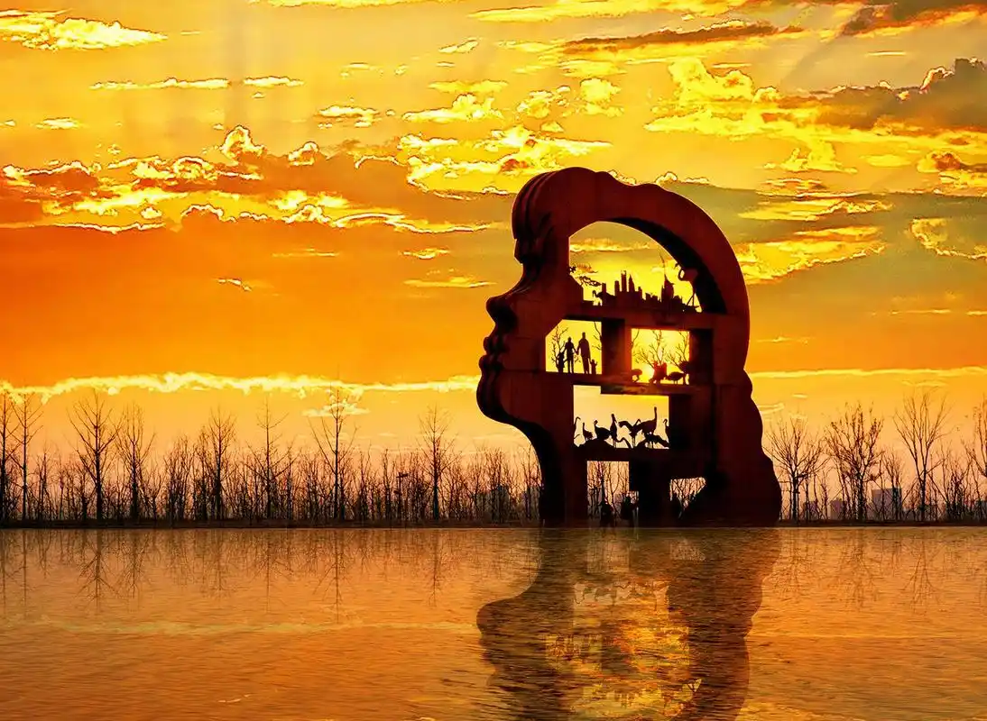 美丽江苏·每日一景丨盐城射阳:大河奔流 福地鹤舞