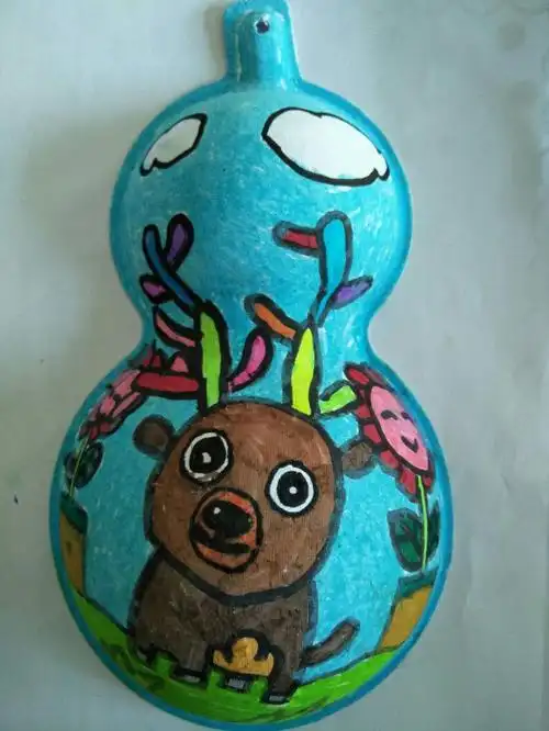 市六小低年级美术社团活动掠影 ————可爱的葫芦画