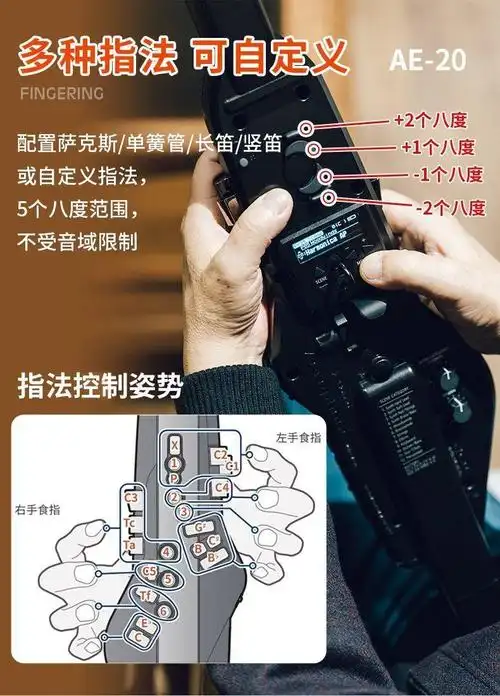 roland罗兰电吹管乐器大全ae20电萨克斯电子吹管初学者老年人定制款