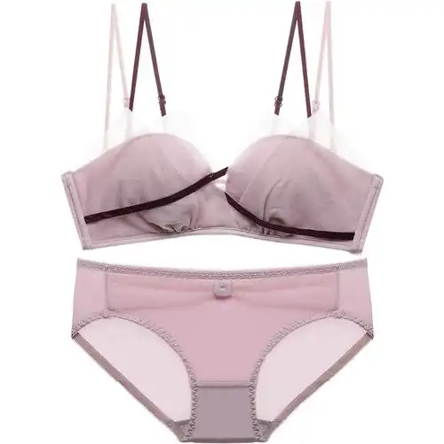 蕾丝性感内衣内裤套装女聚拢透气无钢圈舒适胸罩甜美少女文胸文胸套装