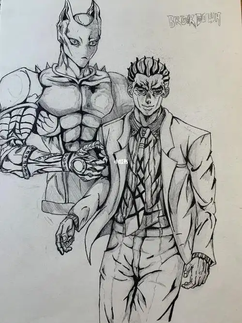 临摹jojo吉良吉影