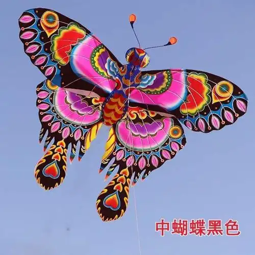 蝴蝶风筝郑州市热销潍坊传统竹骨骨架成人人儿风筝