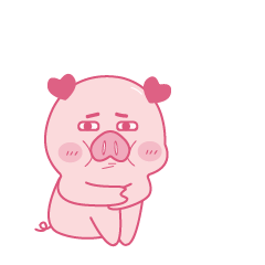 猪美丽和金仔表情包