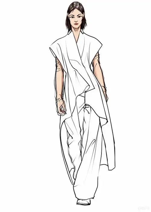 时装画效果图-服装画/服装设计手稿 - 穿针引线服装论坛