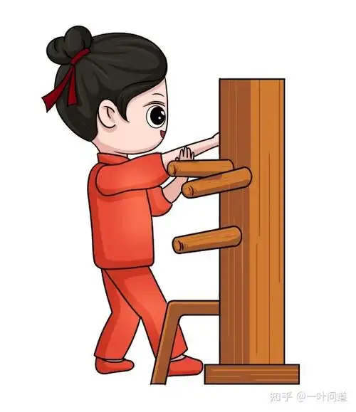 一叶问道叶问少儿咏春咏春拳木人桩的学习要诀