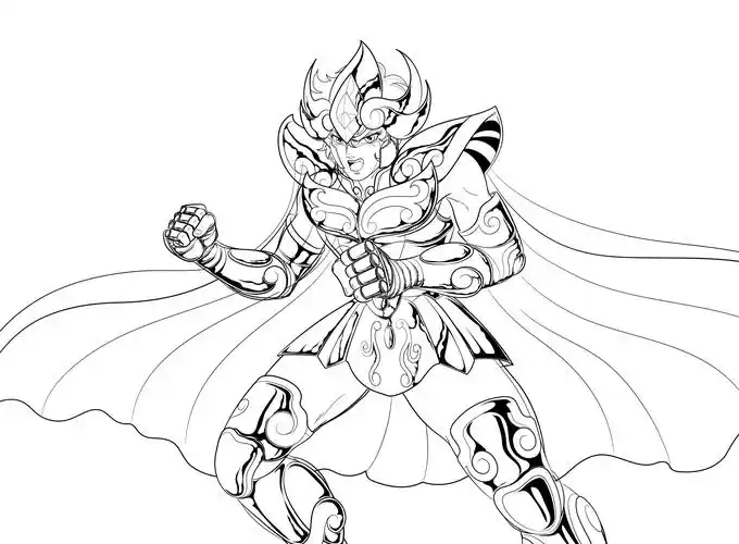 习作-圣斗士星矢黄金圣斗士狮子座艾欧里亚