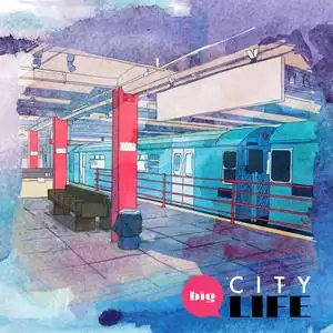 手绘水彩背景有地铁的插图中的素描样式照片