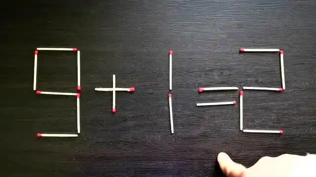 经典火柴题:这题好简单,移动一根火柴棒就能使这个等式成立