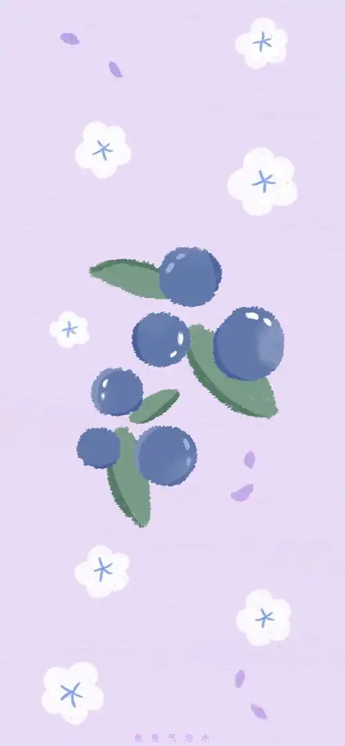 蓝莓壁纸 小清新壁纸 水果壁纸