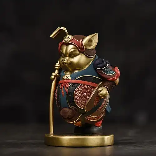 纯铜生肖摆件天蓬元帅家居装饰客厅书房摆件