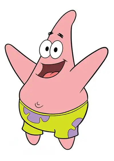 简笔画教程:教你画派大星派大星(patrick star),动画片《海绵宝宝》中