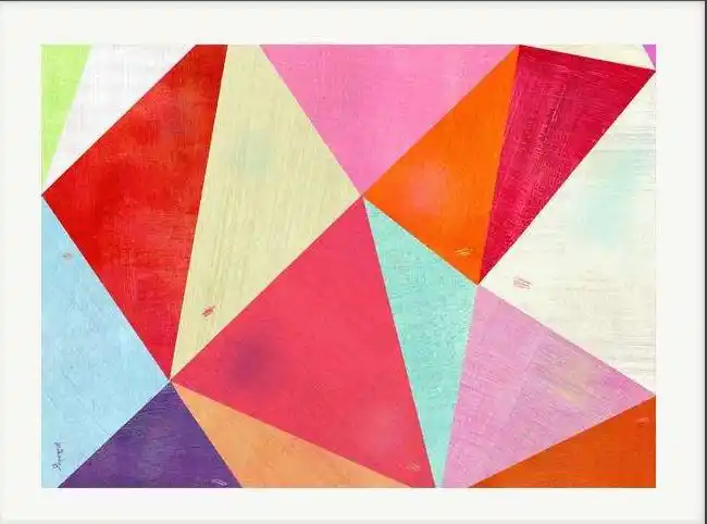 我们用不规则色块