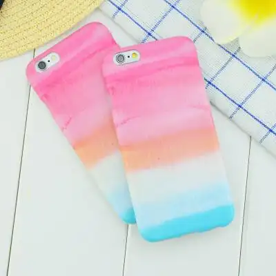 美丽彩虹出现iphone6s渐变七彩6plus全包苹果手机壳