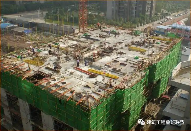 工字钢布置完后整体全貌